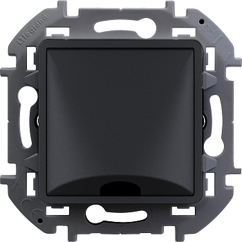 Legrand INSPIRIA Антрацит Вывод кабеля с зажимом для крепления 673893