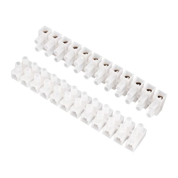 Клеммная винтовая колодка KВ-35 10-35, ток 80 A, полиэтилен белый (10 шт./уп.) Rexant 07-5035