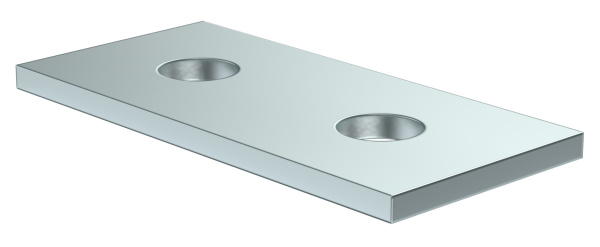 IEK Пластина соединительная с 2 отверстиями для STRUT-профиля EZ