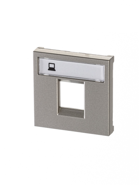 ABB NIE Zenit Шампань Накладка 1-я тел/комп розетки(для суп2017.2,2017.3,2018,2018.5,2018.6,2018.8 2CLA221810N1901