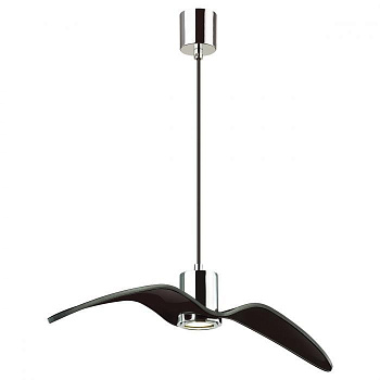 Odeon Light 4901/1B PENDANT ODL22 233 черный/хром/стекло Подвес GU10 1*5W BIRDS
