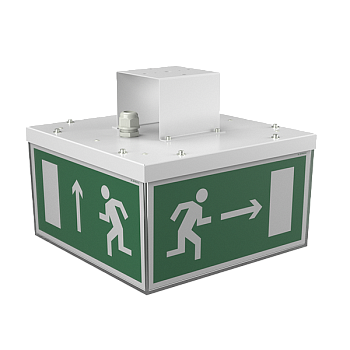 Белый свет Световой указатель BS-CUBE-10-S1-BZ a15412