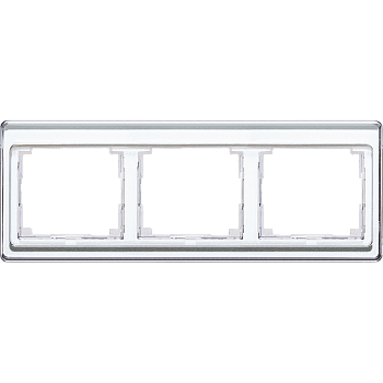 JUNG SL 500 Белая Рамка 3-ая горизонтальная SL5830WW
