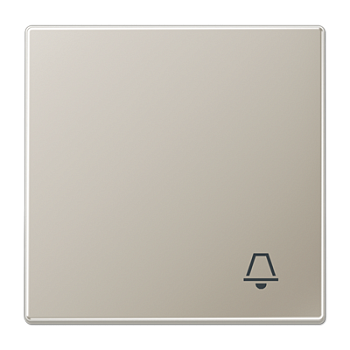 JUNG Клавиша для выключателя с символом "звонок" благородная сталь ES2990K