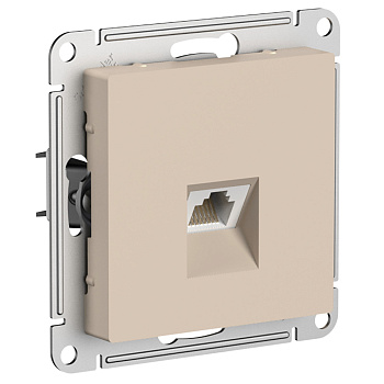 Systeme Electric AtlasDesign Песочный Розетка компьютерная RJ45, кат. 5Е, механизм