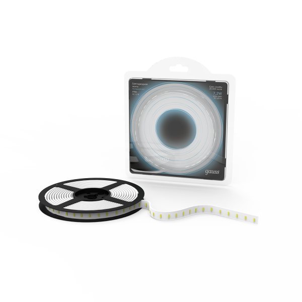 Купить Gauss Лента LED 5050/30-SMD 7.2W 12V DC холодный белый IP66 (блистер 5м) 311000307