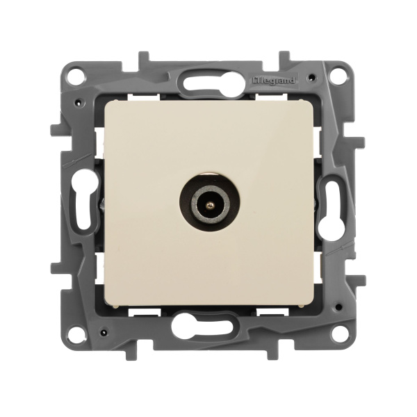 Купить Legrand Etika Слоновая кость Розетка TV проходная, 15дБ 672363