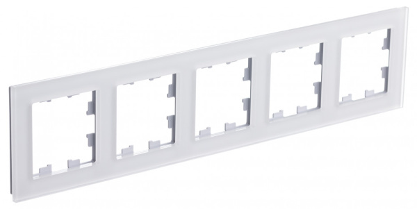 Systeme Electric AtlasDesign Nature Матовое стекло Белый Рамка 5-ая, универсальная