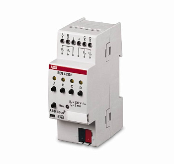 ABB KNX BE/S 4.20.2.1 Бинарный вход 4-х канальный сканирующий DIN-рейка 2CDG110090R0011