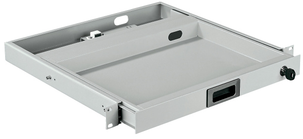 IEK ZPAS ITK Полка выдвижная клавиатурная 19" 1U 400мм серый ZP-SS35-K-1U-45