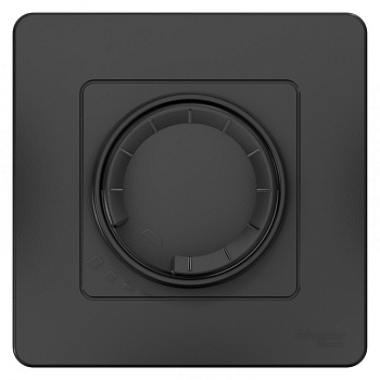 Systeme Electric Blanca внутр Антрацит Светорегулятор (диммер) поворотно-нажимной 400Вт