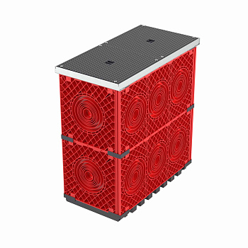 DKC Колодец пластиковый для кабельной канализации с крышками, 750х375х750