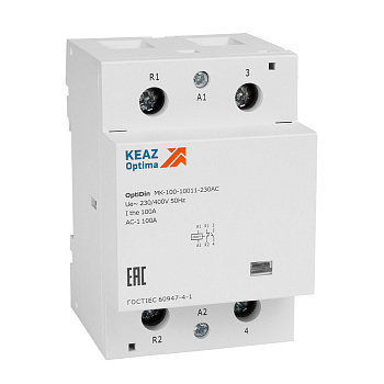 КЭАЗ Контактор модульный OptiDin MK-100-10011-230AC