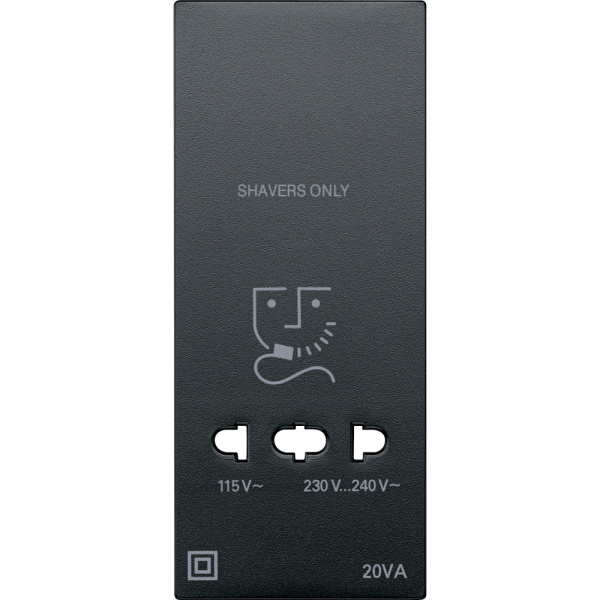 SE Merten SM Антрацит Центральная плата розетки для электробритвы MTN213514