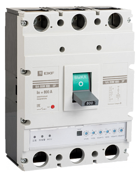 EKF PROxima Автоматический выключатель ВА-99М 800/800А 3P 75кА с электронным расцепителем