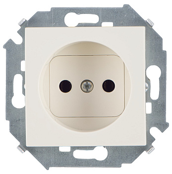Simon 15 Бежевая Розетка б/з, 16А, 250В, винт.зажим 1591431-031