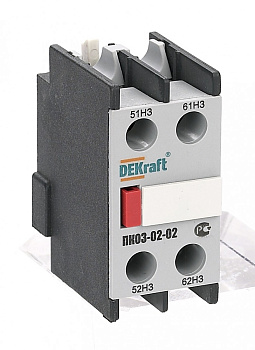 Dekraft Приставка конт. доп.контакты 2НЗ лицевой установки ПК-03