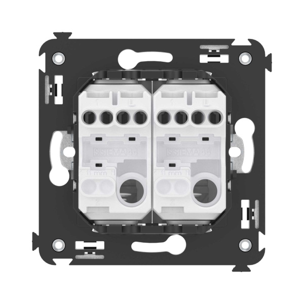 Купить DKC Кнопка двухклавишная в стену, "Avanti", "Белое облако"