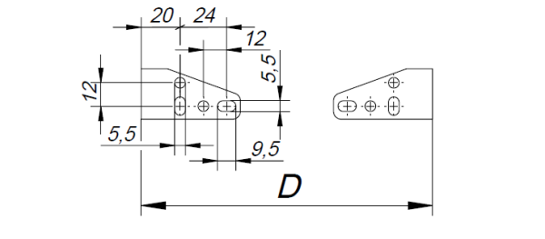 Купить СТ EVOLINE LED 24 A30x90 4000K 600 светильник