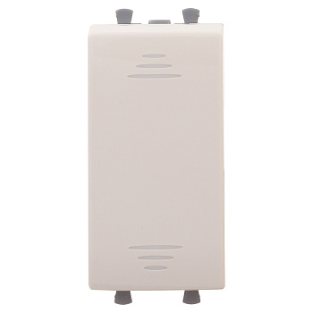 DKC Выключатель модульный, "Avanti", "Ванильная дымка", 1 модуль