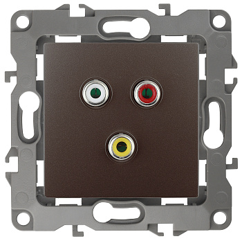 ЭРА 12-3113-13 Бронза Розетка RCA, IP20, 12