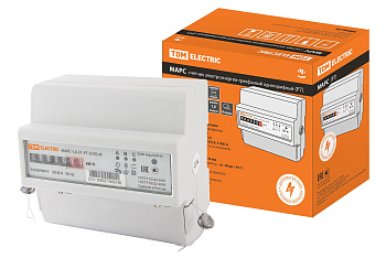 TDM Счетчик МАРС-1,0-31-Р7-5(10)-М (3ф, 1тар, DIN-рейка, трансф.подкл, мех.ОУ) SQ1105-0015