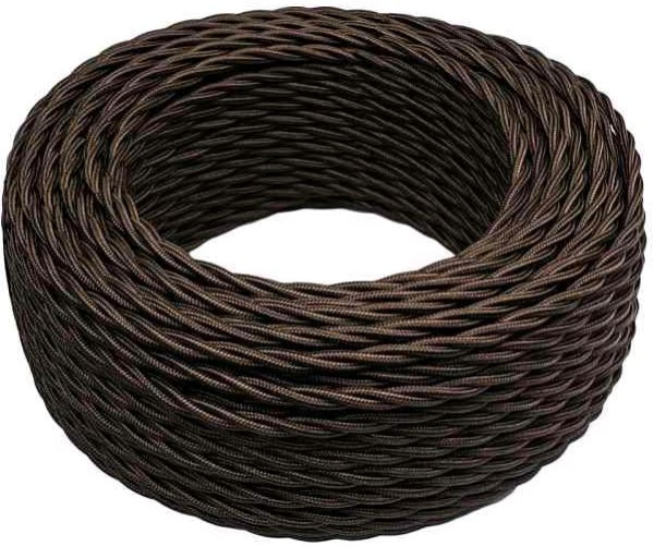 Купить BIRONI Коричневый глянец Витой провод 3*2,5 50м B1-435-072-50