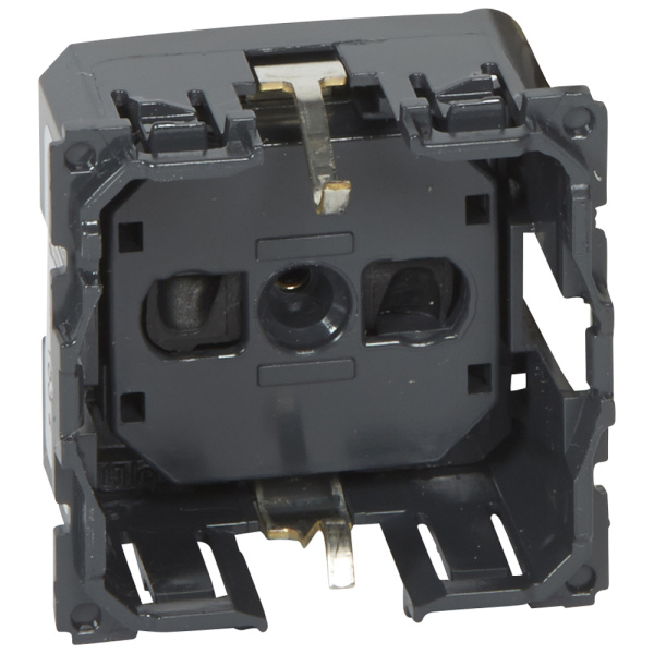 Legrand Celiane2 Мех розетка с/з, винт зажим 2 мод (для накл 68131,68431,66227,67931) 067161