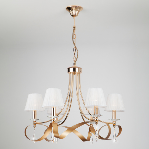 Eurosvet Классическая люстра с абажурами 60063/6 золото 00000082085