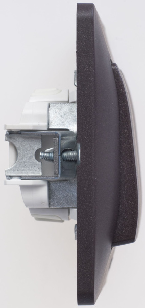 Купить Systeme Electric Glossa Шоколад Выключатель 2-клавишный, сх.5, 10АХ (в сборе)