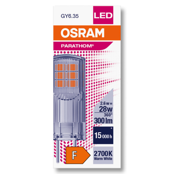 Купить OSRAM PARATHOM Special PIN CL 30 non-dim 2,6W/827 GY6.35 4058075622418