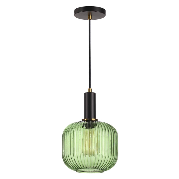 Купить Lumion 4462/1 LN20 254 черный, зеленый Подвес E27 1*60W 220V MERLIN