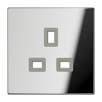 JUNG Накладка розетки БС 13А хром BS2521GCRPL