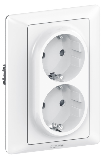 Купить Legrand Valena LIFE Белая Рамка для двойных розеток 1-постовая 754221