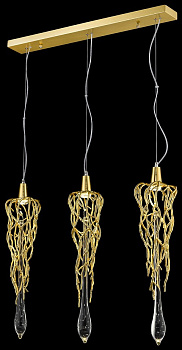 Wertmark WE186.03.403 Светильник подвесной Матовое золото/Прозрачный GU10 3*40W