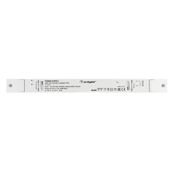 Купить Arlight Блок питания ARV-SP-24100-LINEAR-PFC (24V, 4.17A, 100W) (IP20 Пластик, 5 лет) 032625