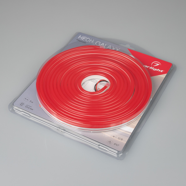 Купить Arlight Образец Гибкий неон GALAXY-1206-5000CFS-2835-100 12V Red 0.5M (12x6mm, 12W, IP67) (12 Вт/м, IP67) 030960