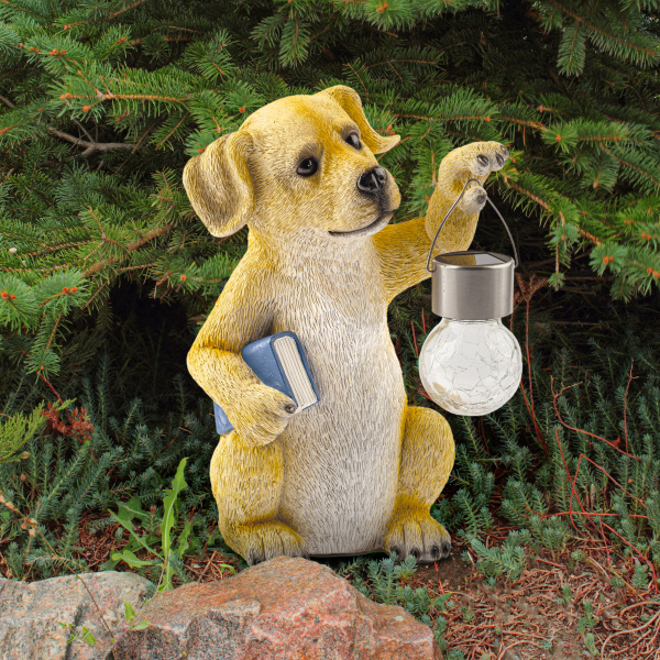 ЭРА Садовая фигура ERASF22-09 из полистоуна Умный пес 27 см