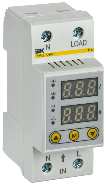 IEK Реле напряжения и тока РНТ-д однофазное 36мм 25А