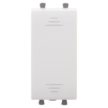 DKC Выключатель модульный, "Avanti", "Белое облако", 1 модуль