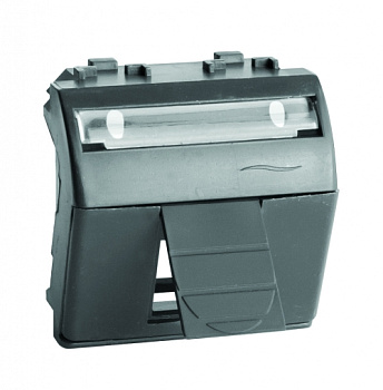 DKC Адаптер для информационных разъемов Keystone, черный, 2мод.