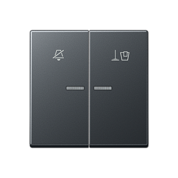 JUNG Клавиша для гостиничных выключателей 505KO5VEUM24 или 505KO5VEUM230, матовый антрацит ARUKO5MANM