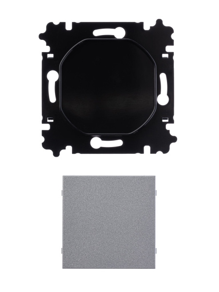 Купить ABB EPJ Levit серебро / дымчатый чёрный Заглушка, серебро 2CHH050001A6070