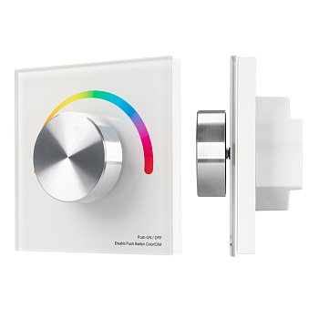 Arlight Панель SMART-P5-RGB-G-IN White (3V, Rotary, 2.4G) (IP20 Пластик, 5 лет) 033756