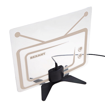 Антенна комнатная «Активная» для цифрового телевидения DVB-T2 Ag-719 (с USB) Rexant 34-0719