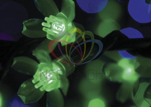 Купить NEON-NIGHT Светодиодное дерево "Сакура", высота 3,6м, диаметр кроны 3,0м, зеленые светодиоды, IP 54, понижающий 531-234