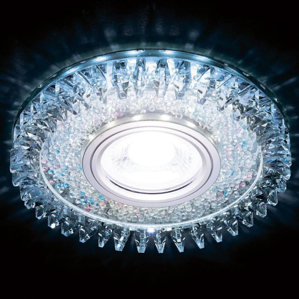 Купить Ambrella Встраиваемый точечный светильник со светодиодной лентой S389 CH хром/прозрачный хрусталь/MR16+3W(LED COLD)