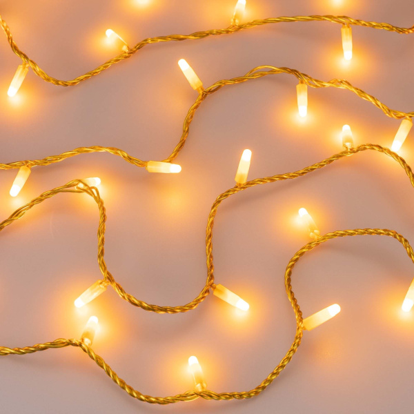 Купить Arlight Светодиодная гирлянда ARD-STRING-CLASSIC-10000-YELLOW-100LED-MILK-STD Yellow (230V, 7W) (Ardecoled, IP65) 031200