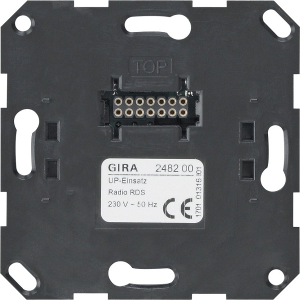 Gira Вставка скр. монт. Радиоприемник RDS Электр. устр-во 248200