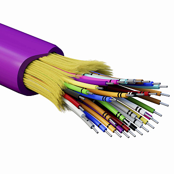 DKC Кабель волоконно-оптический, распределительный, арамидные упрочняющие нити, для внутренней прокладки, нг(А)-HF, 32 ОВ, категорияOM4 (G.651.1) плот